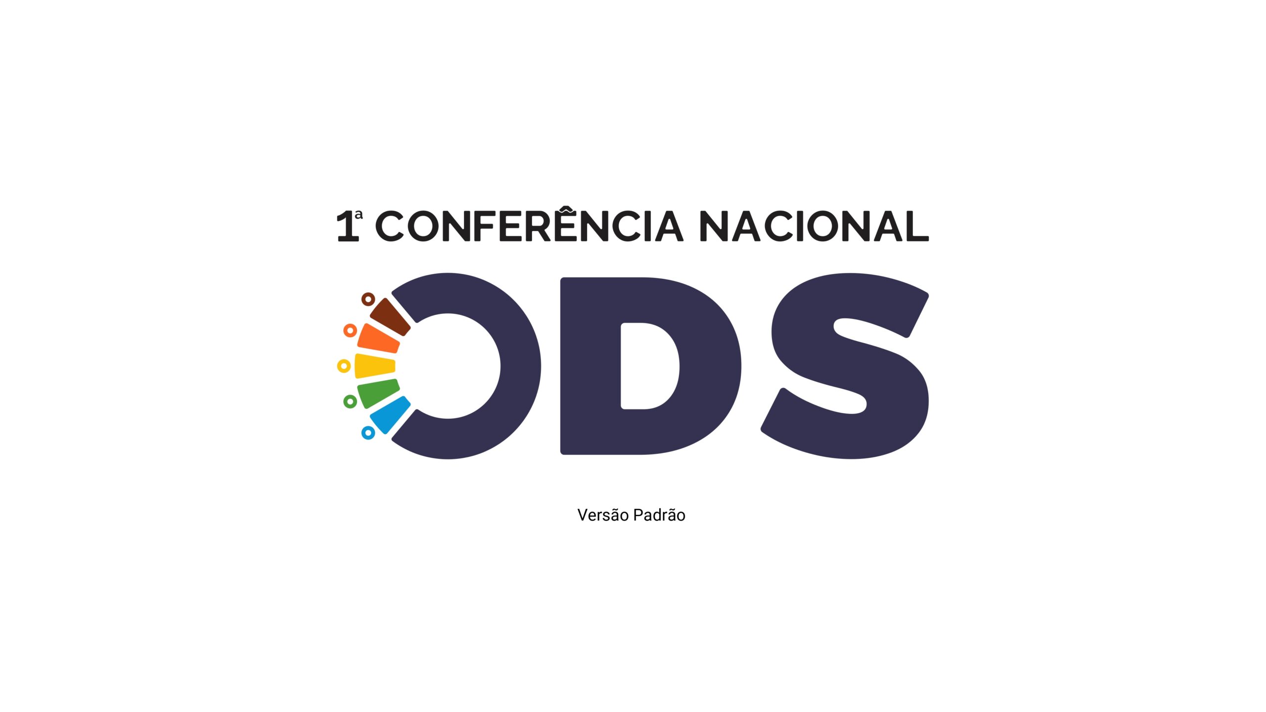 Logo e identidade visual da 1ª Conferência Nacional ODS